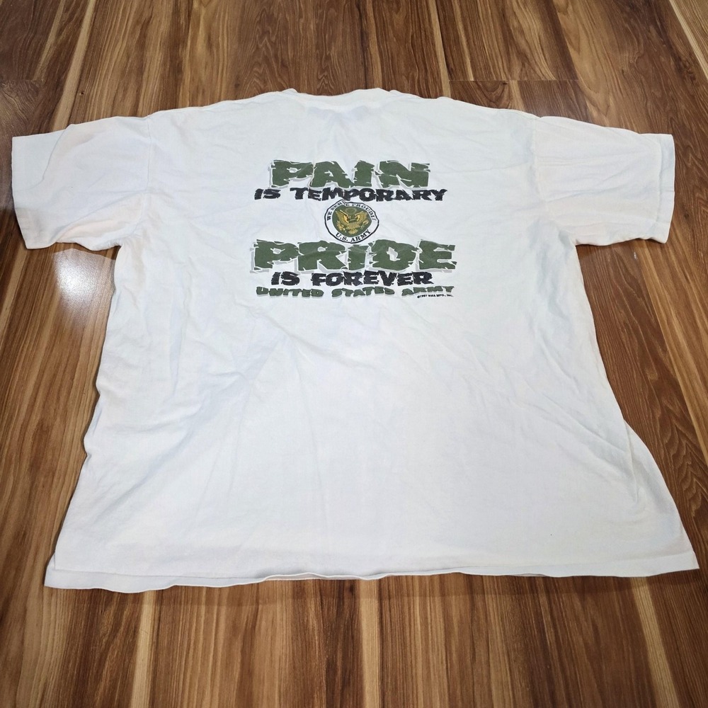 Vintage Capital High School JROTC Shirt Mens XL White Oneita Army Charleston WV